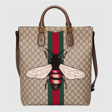 gucci bee tote|gucci white bag with bee.